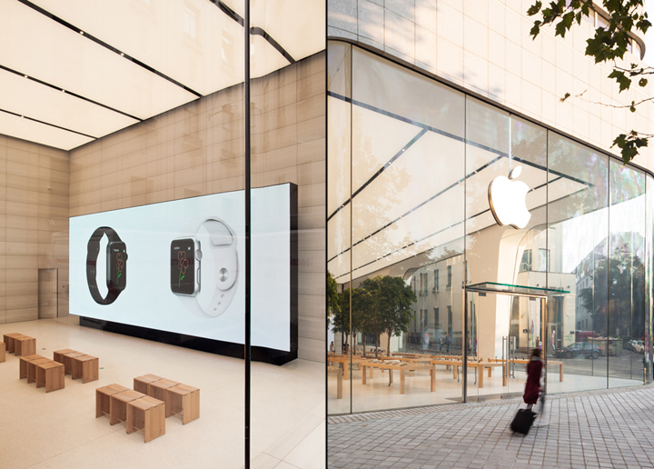 Jonathan Ive unveiled in Brussels Apple Store Interior