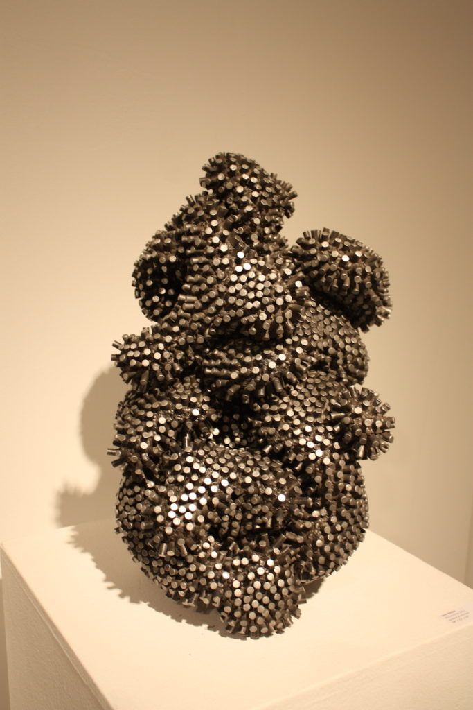 Interesting materials make sculptures a real conversation piece.