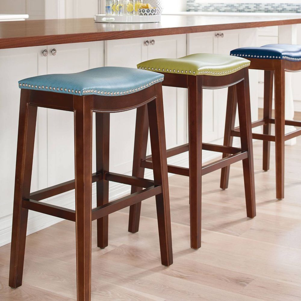 Julien wood bar stools in different colors