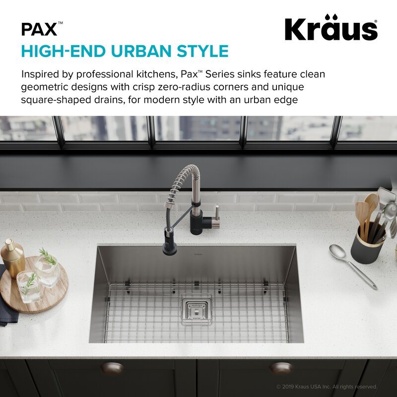 KHU32 Pax™ Undermount Kitchen Sink with Drain Assembly