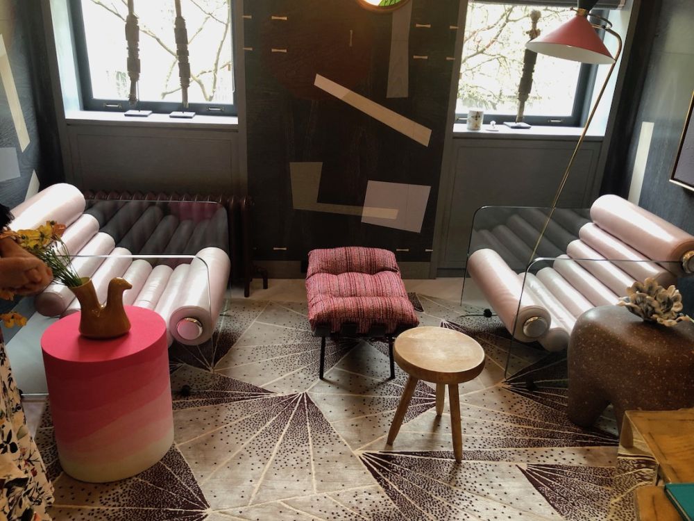 Katharine Newman Glass chairs