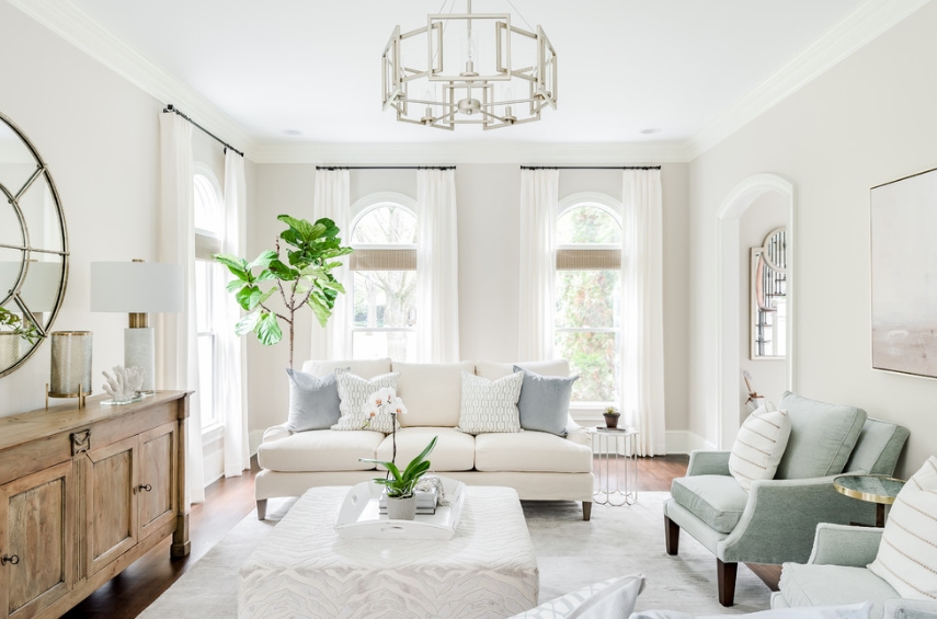 Keep the Room Bright with Sheer White Curtains