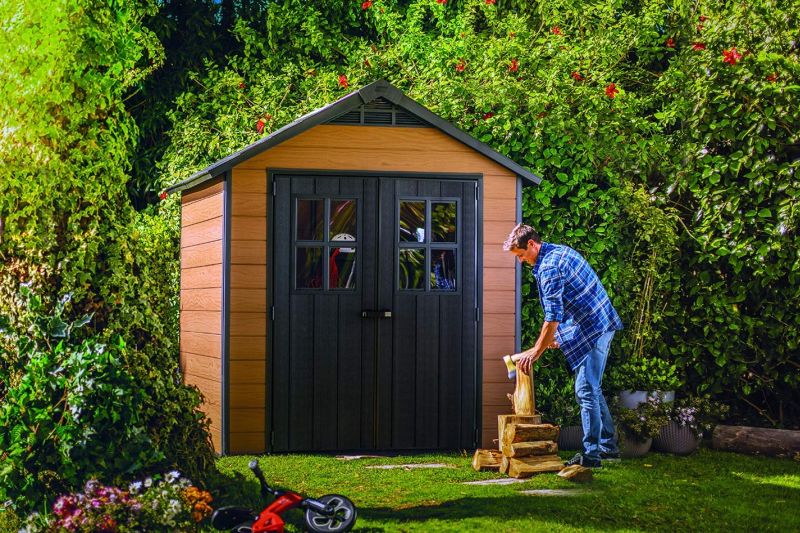 Keter 245114 Newton 7.5x7 Outdoor Storage Shed