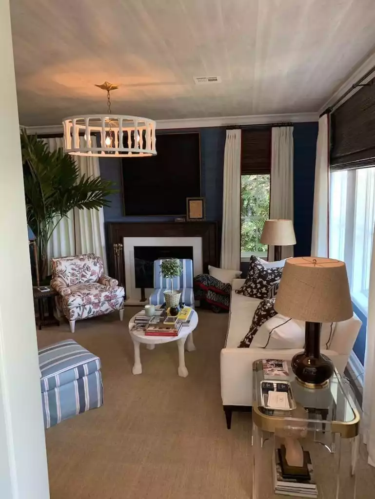 Kips Bay Palm Beach Showhouse cozy living room