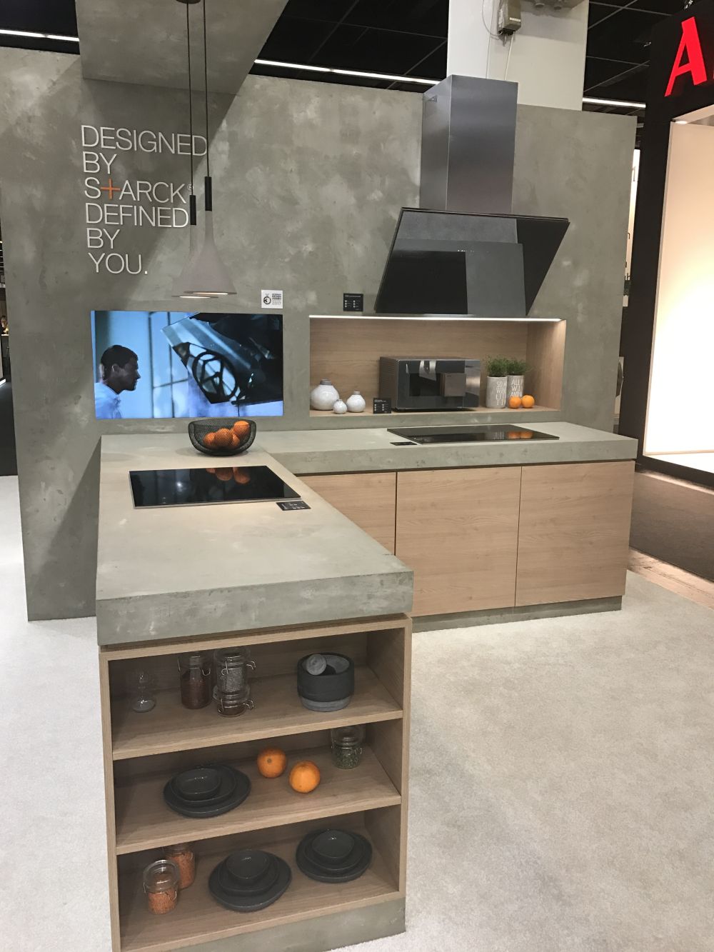 Kitchen countertop from concrete on IMM 2017