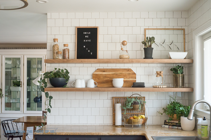 Over the kitchen counter