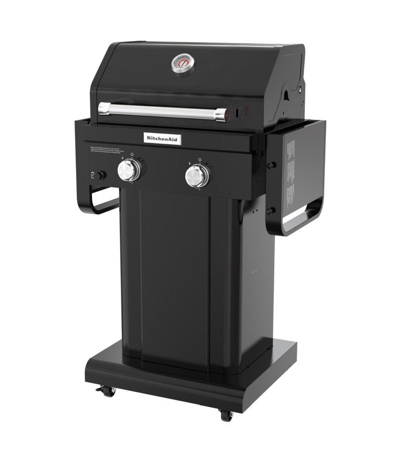 KitchenAid 2 Burner Propane Gas Grill with Side Shelves