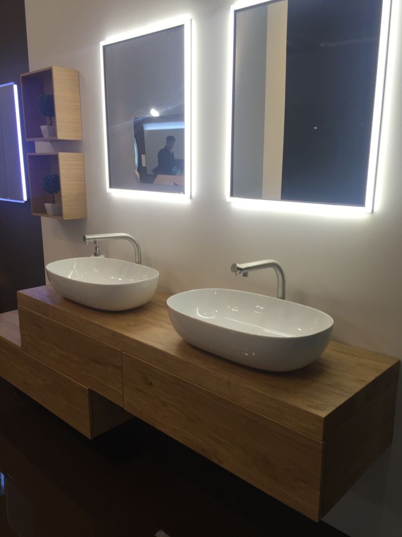 LED mirror for bathroom and double vanity