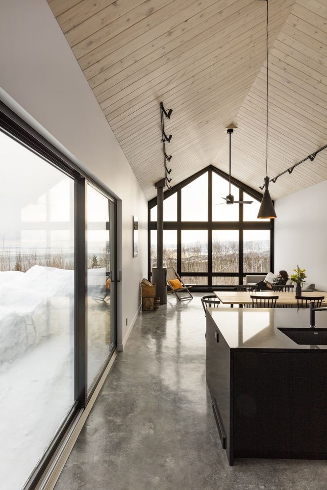 La malbaie Canada - The Chalet du Bois Flotté - Concrete floor