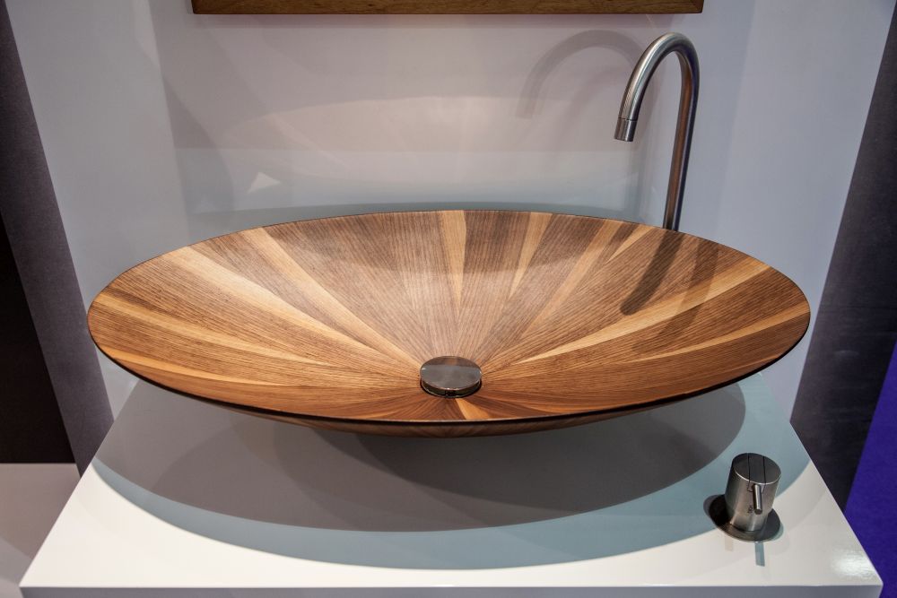 Laguna eclipse wash basin in wood