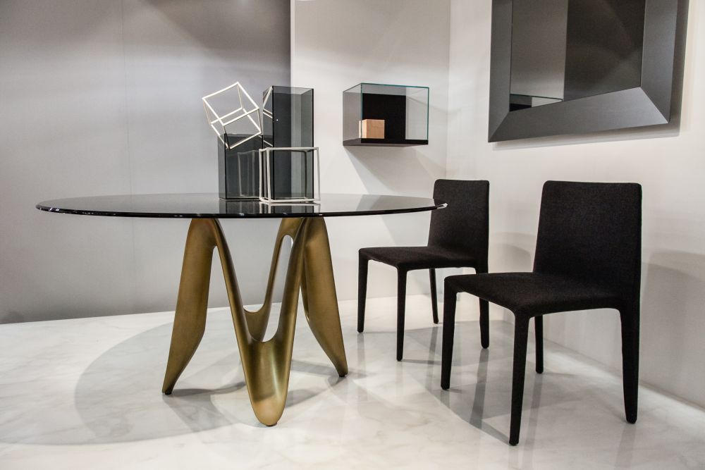 Lambda Gianluigi Landoni Dining table with Glass on top