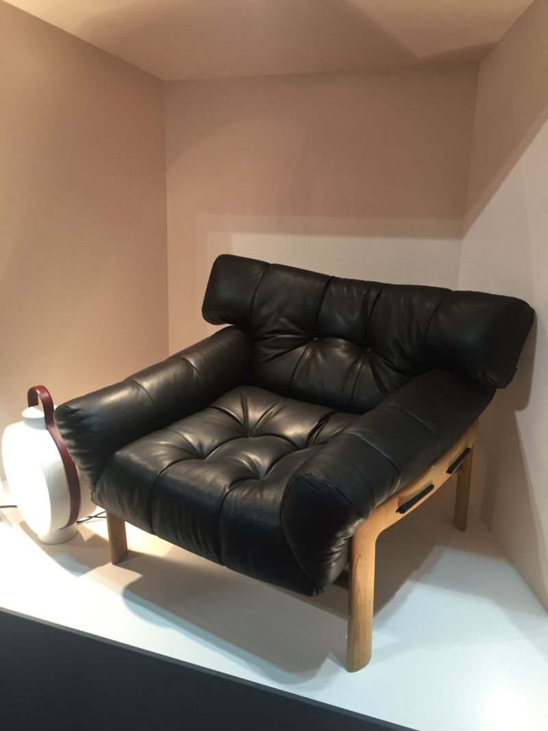 Large and comfortable leather armchair