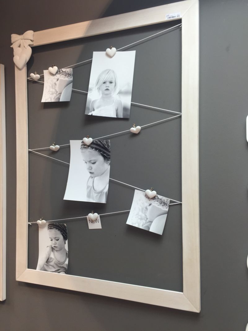 Large frame and rope to hang pictures