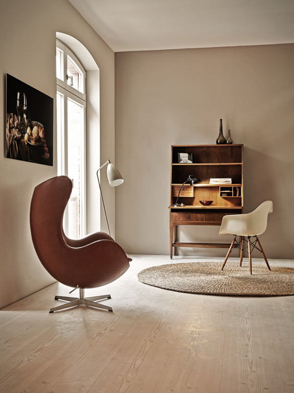 Large room with egg chair