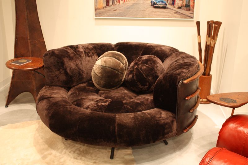 Large round armchair sofa chair