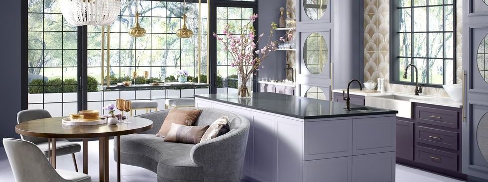 Lavender and White