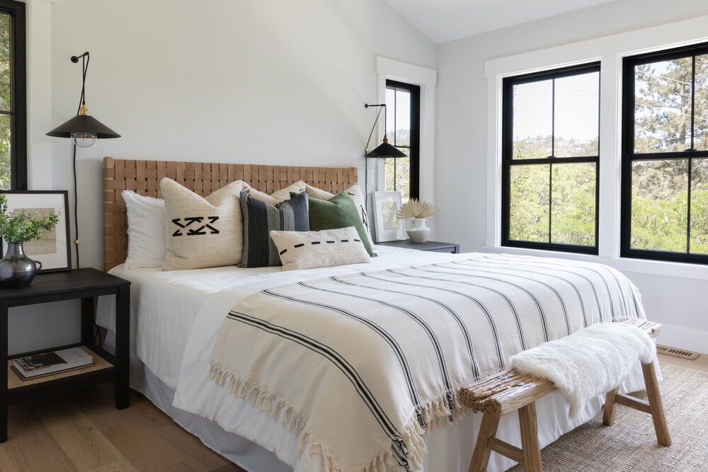 Layering textured bedding