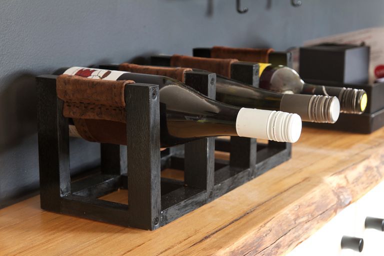 Leather Sling Wine Rack Wine