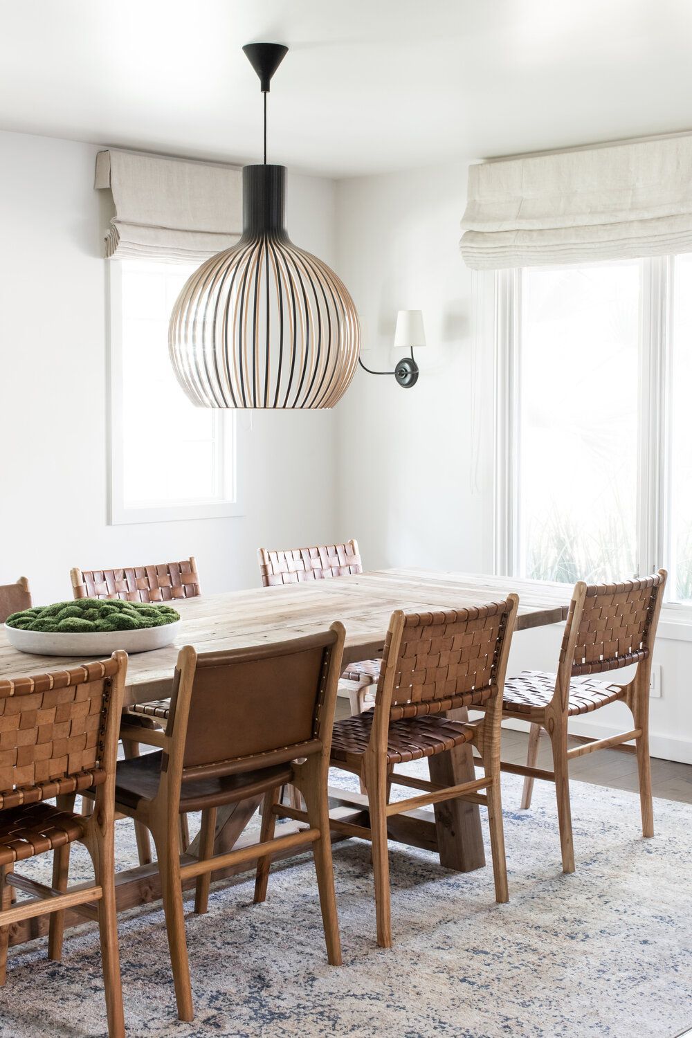 Leather dining chairs