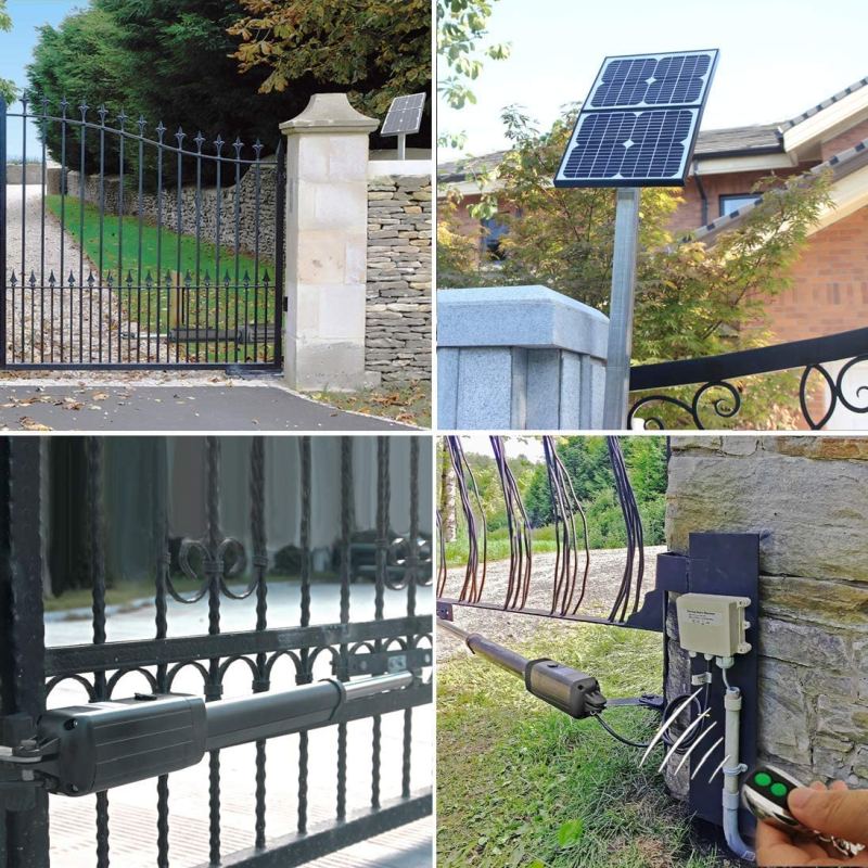 Light Duty Solar Single Gate Operator for Single Swing Gates