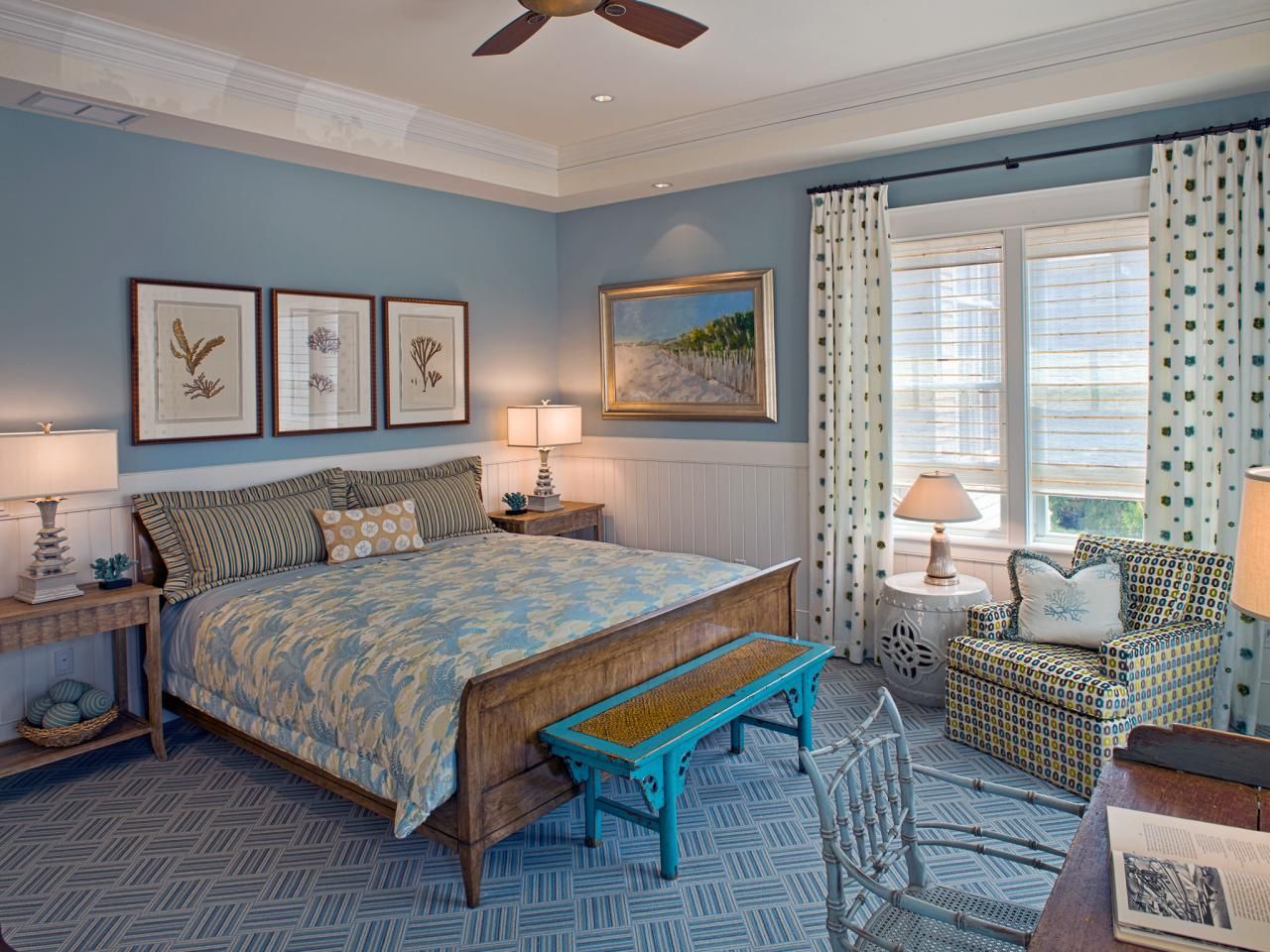 Light blue bedroom design