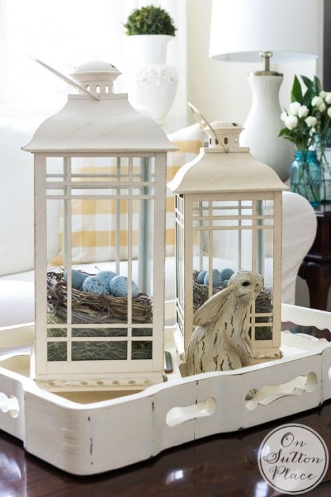 Light your living room with lanterns