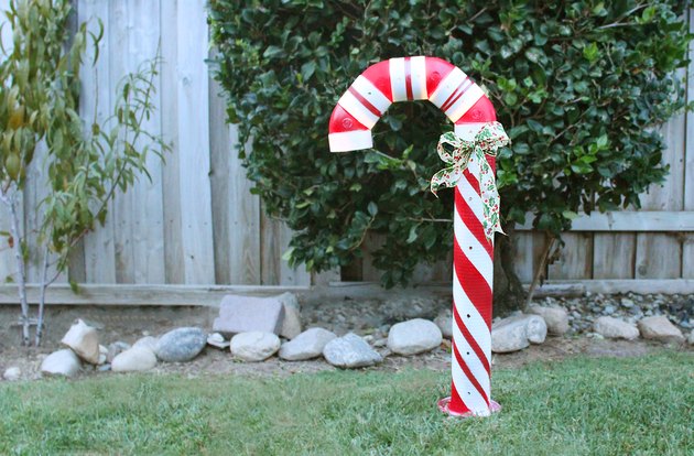 Lighted PVC Candy Cane Decoration