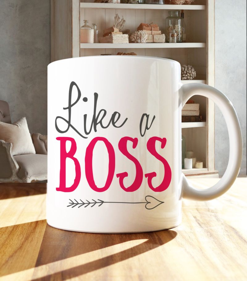 Like a boss coffee mug