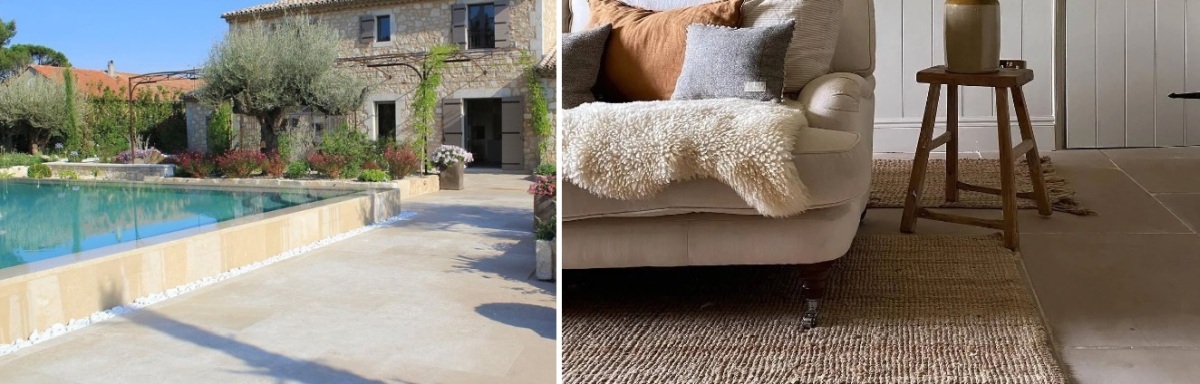 Limestone flooring for outdoor and indoor