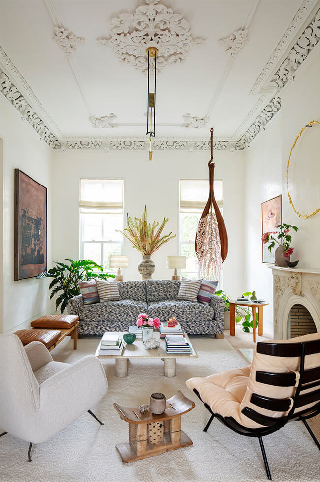 Living room by Architect and designer Elizabeth Roberts