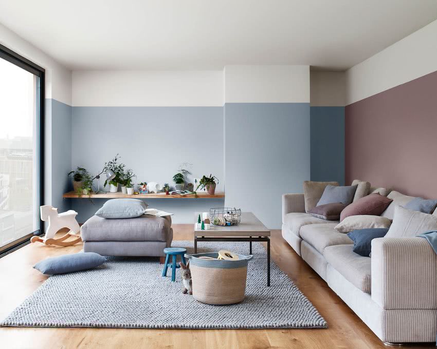 Living room muted colors