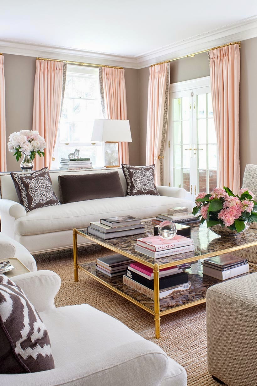 Living room with Feminine Touches