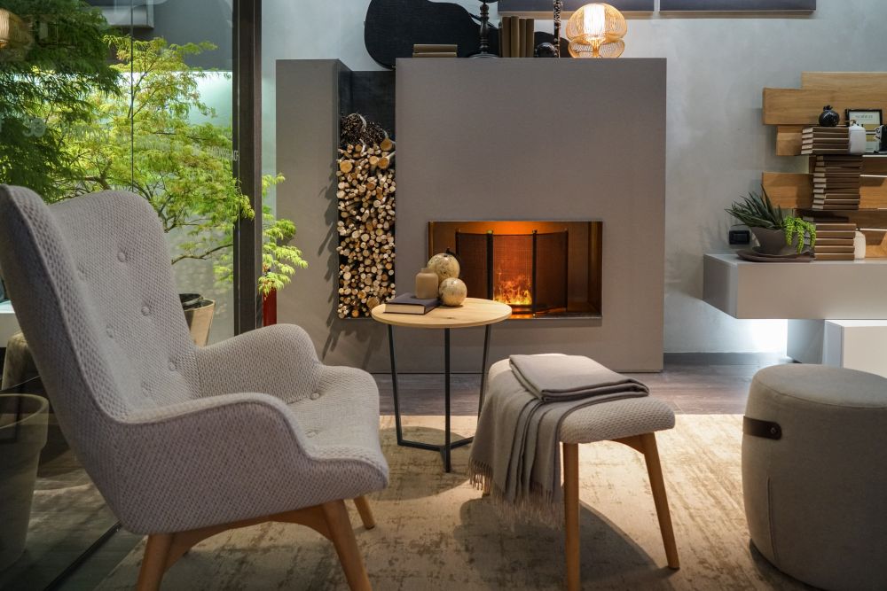 Seating areas are cozy and functional.
