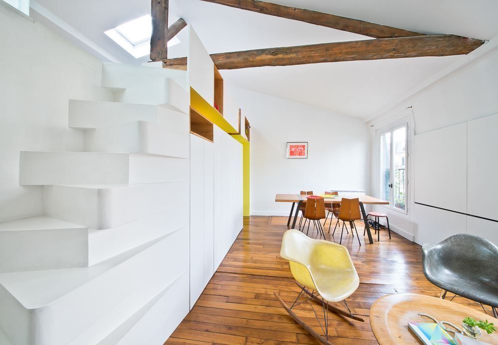 Loft in paris with hike stairs