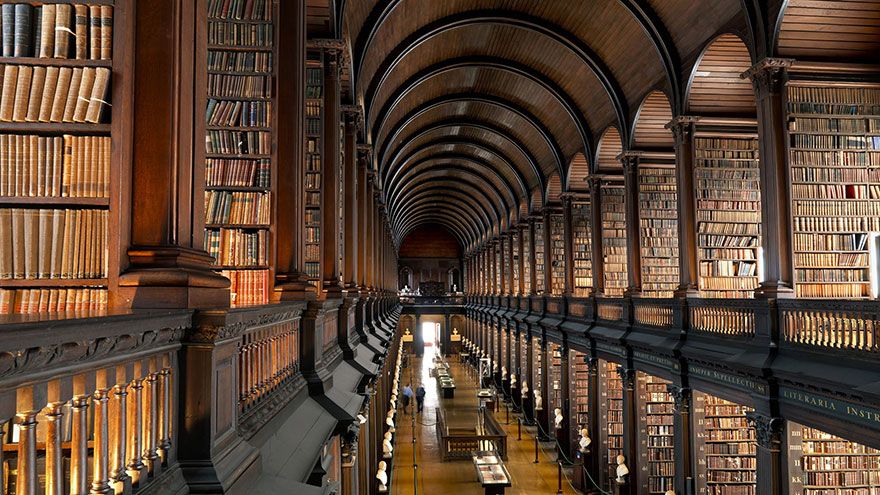 Long room from Trinity College