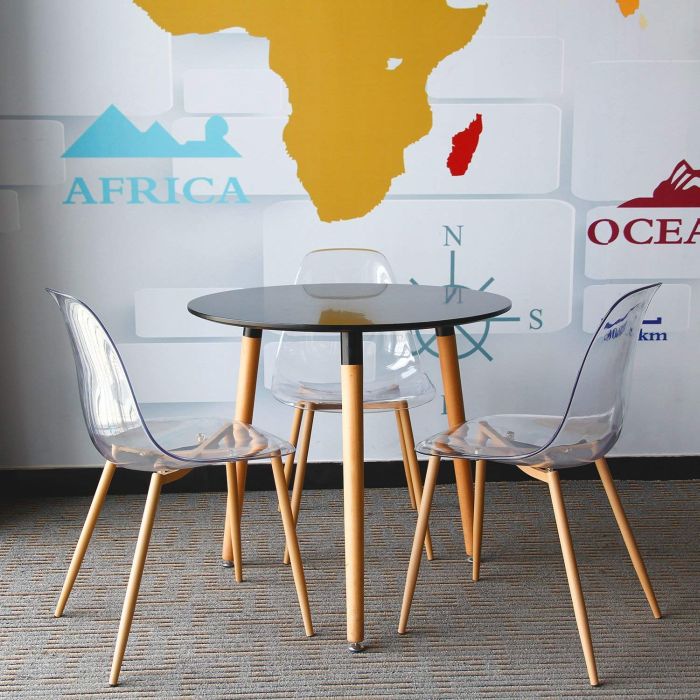 Lucite Transparent Clear Seat Strong Metal Legs