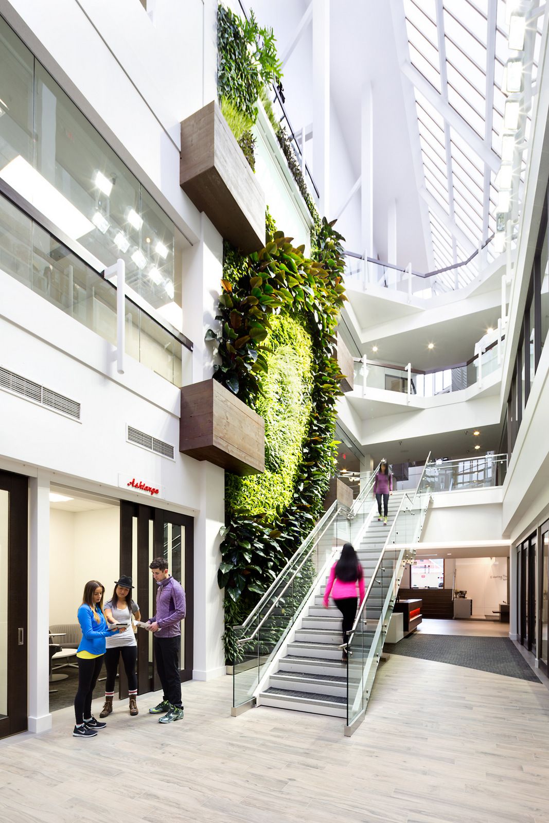 Lululemon Athletica – Vancouver Offices Green Large Vertical Walls