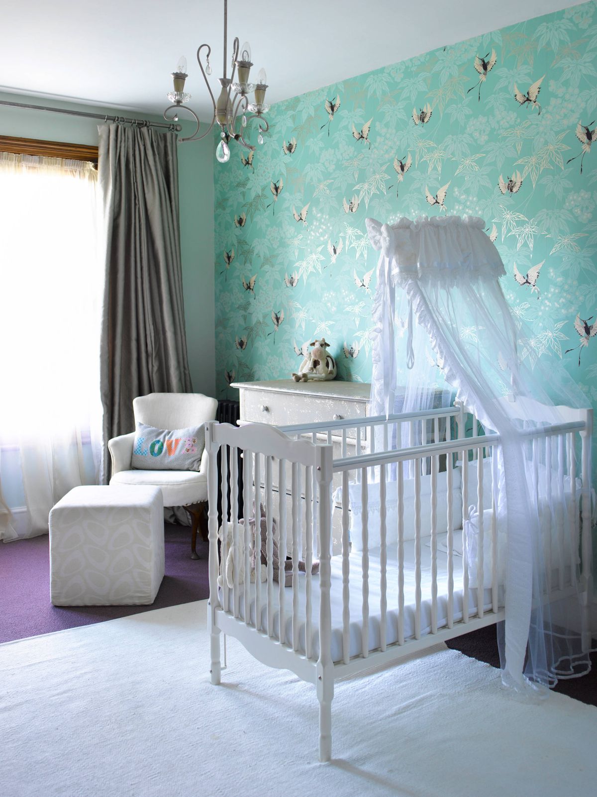 Lux-nursery butterfly wallpaper