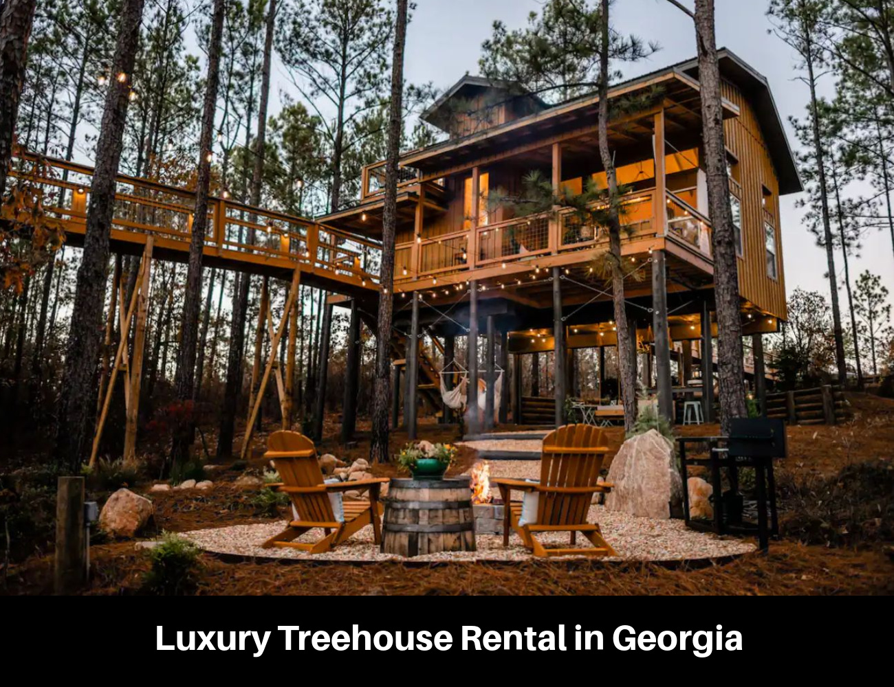 Luxury Treehouse Rental in Georgia