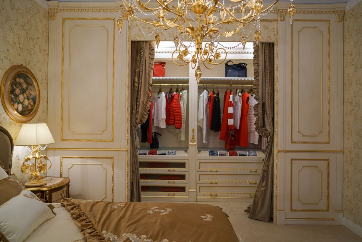 Luxury bedroom closet designed for a Princess