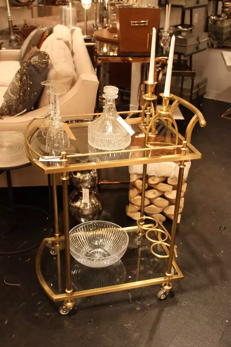 luxury-gold-sprayed-bar-cart