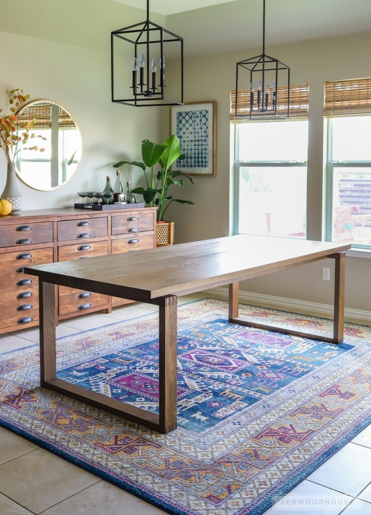 MODERN BOX JOINT DINING TABLE