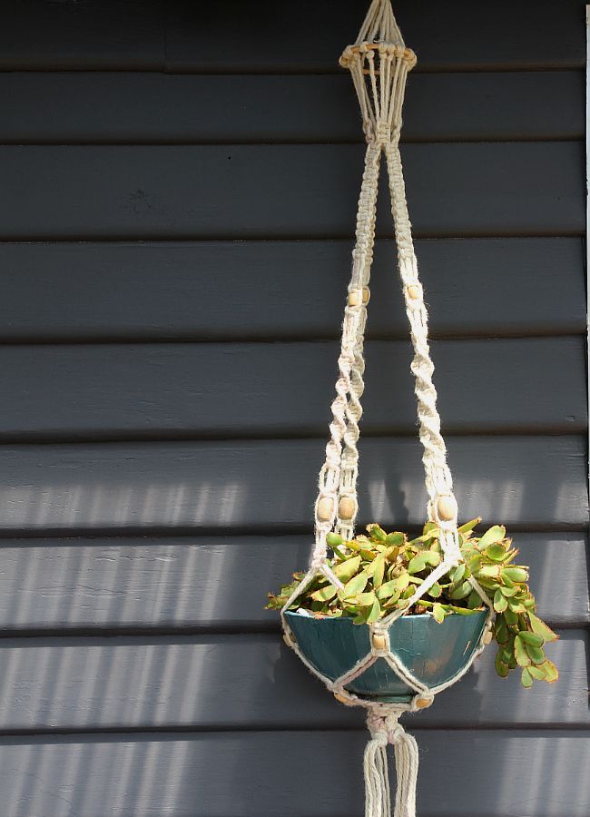 Macrame Plant Hanger organic materials