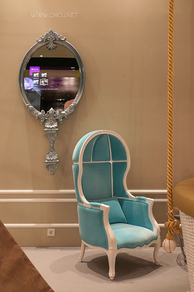 Magical mirror and armchair