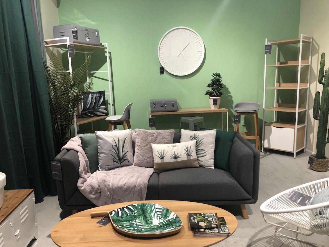 Botanical elements can be found in many of the collections for indoors and out.