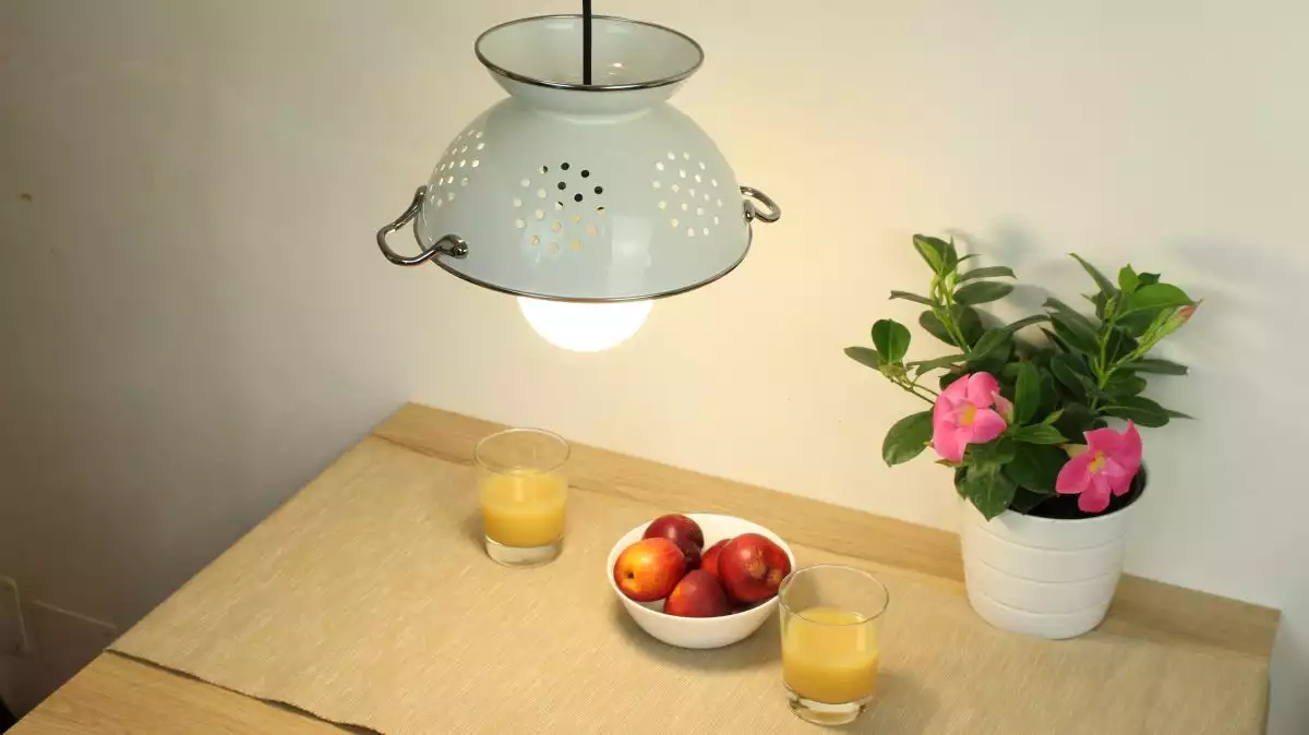 Make A Colander Light Fixture