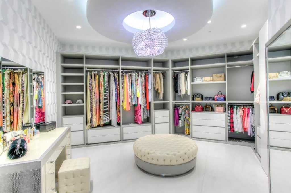 walk-in closet with large and luxurious dimensions