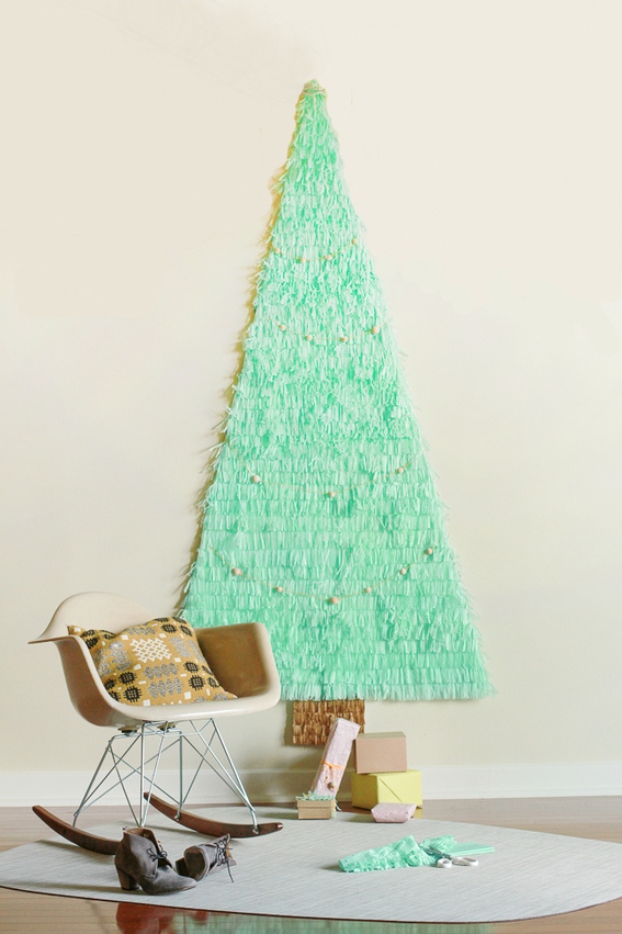 Make a Fun and Festive Space Saving Christmas Tree