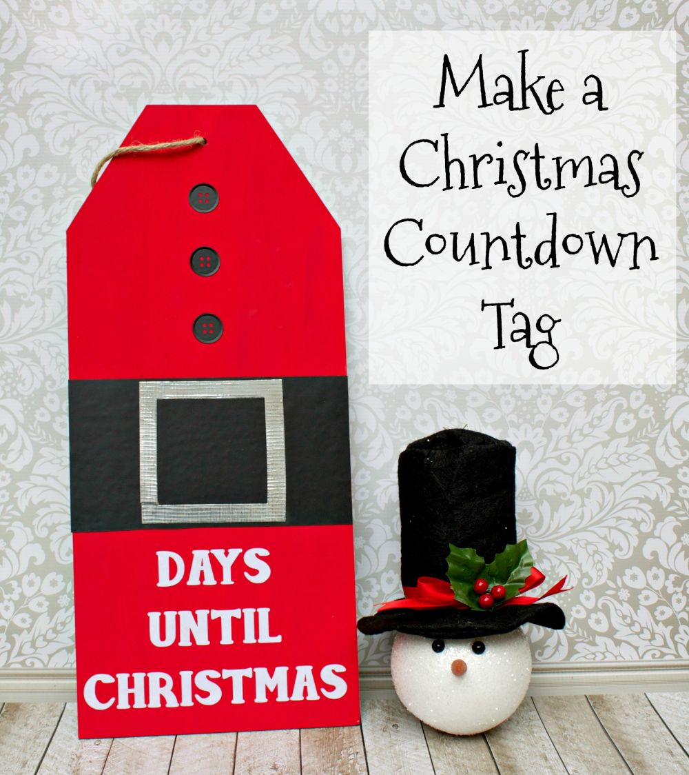 Make a Giant Christmas Countdown Tag