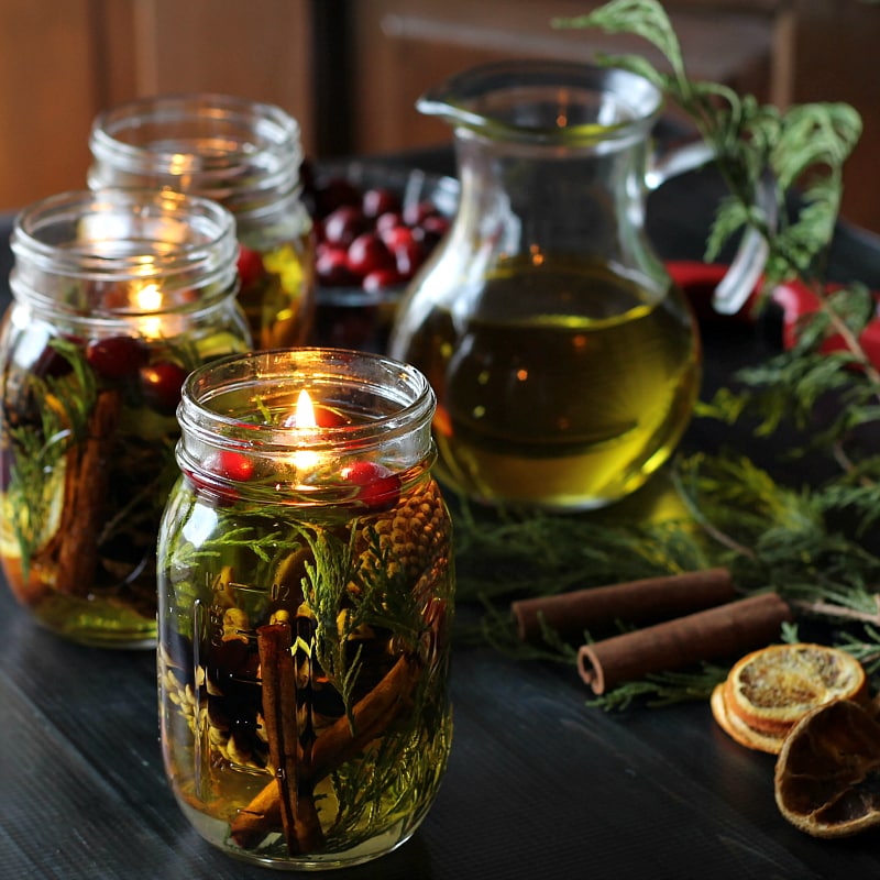 Make a Mason Jar Oil Candle Lamp Gifts for the Holidays